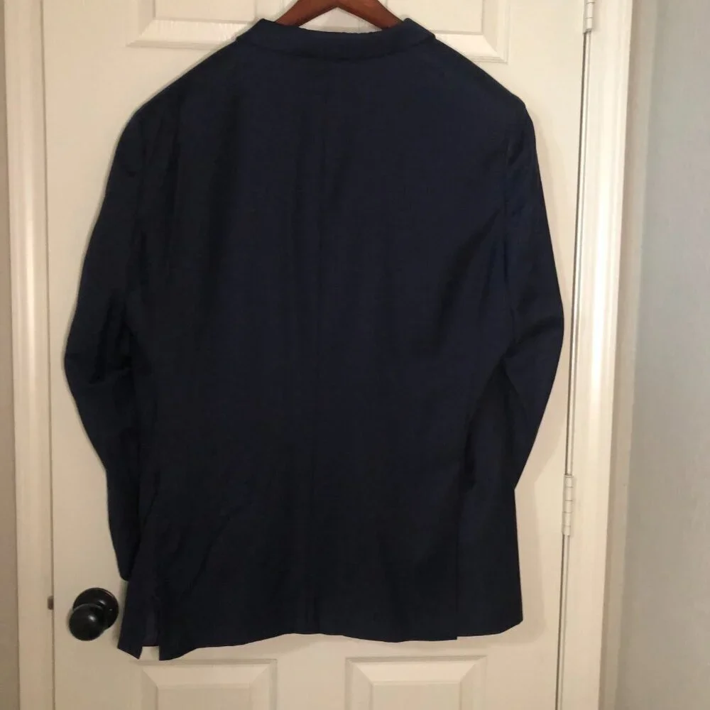 Ralph Lauren for Dillards Men's Navy Blue Suit Blazer 2‎ Buttons 48R